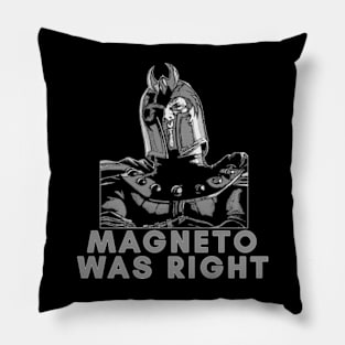 MAGNETO WAS RIGHT !!! Pillow