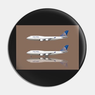 United 747-400 Merger Livery Pin