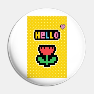 Hello Everyone, A Cute Red Flower Pin