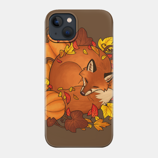 Fox Sleeping - Autumn - Phone Case
