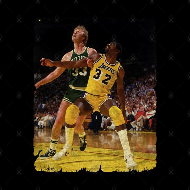 Larry Bird vs Magic Johnson by Wendyshopart