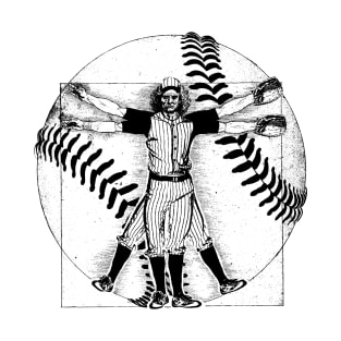 Vitruvian Baseball Player T-Shirt