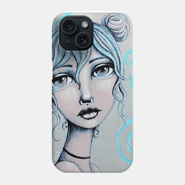 Space Buns for the Win Phone Case by LittleMissTyne