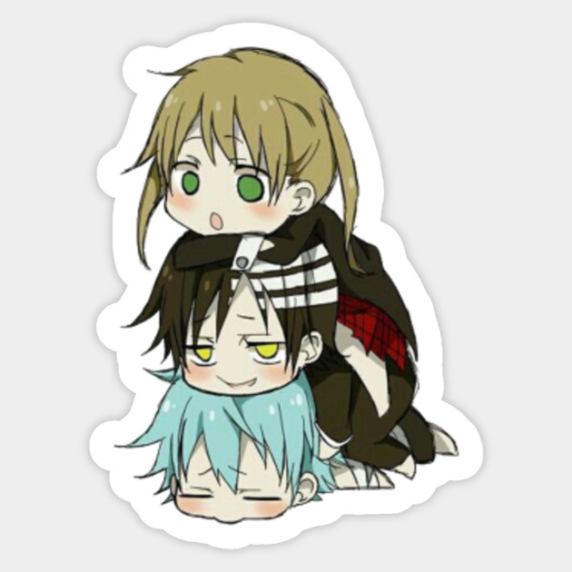 Get Wallpaper Soul Eater Maka Waifu Chibi Soul Eater Sticker Teepublic For iPhone Free