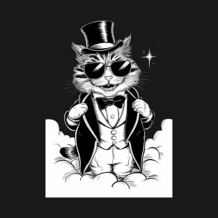 Cool Rich furry cat in sunglasses T-Shirt