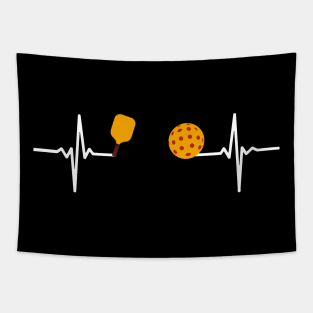 Pickleball Heartbeat Tapestry