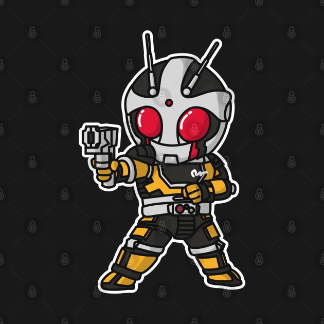 Kamen Rider Black RX Roborider Chibi Style Kawaii by The Toku Verse