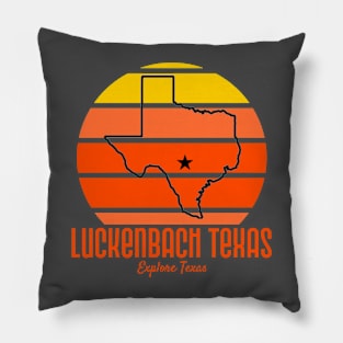 LUCKENBACH TEXAS T-SHIRT Pillow