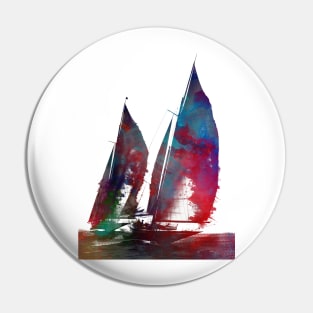 Sailing sport art #sailing Pin