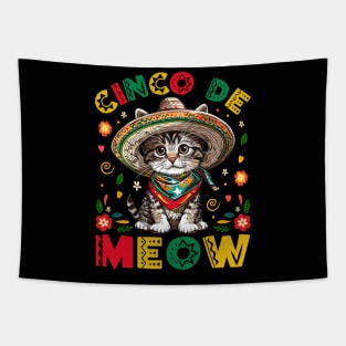 Cinco De Meow Mexican Cat Tapestry