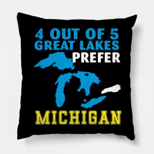 4 Out of 5 Great Lakes Prefer Michigan Pillow