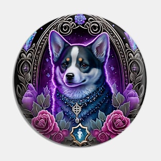 Gothic Corgi Pin