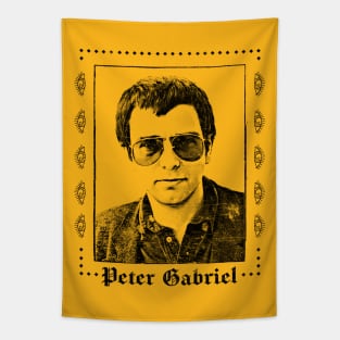 Peter Gabriel 80s Aesthetic Fan Art Design Tapestry