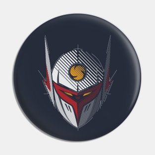 017b Tekkaman head Pin