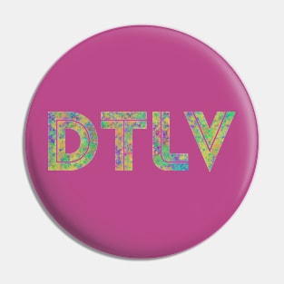 Downtown Las Vegas DTLV Gamer Splatter Pin