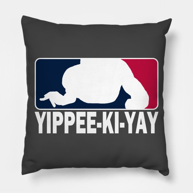 John McClane At The Bat Pillow by aceharmonic