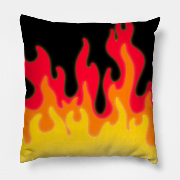 Fire and Flames in Red, Orange, and Yellow! Pillow by KelseyLovelle