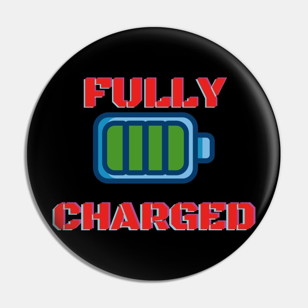 Fully Charged Pin by Gileart