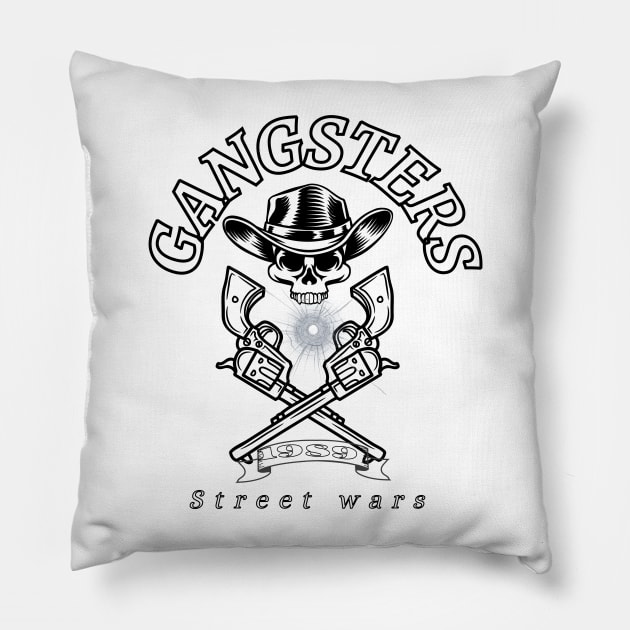 Gang logo Pillow by Mcvipa⭐⭐⭐⭐⭐