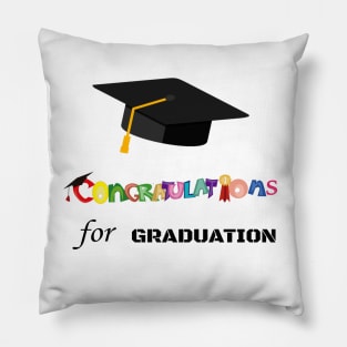 Congratulations For Graduation Pillow