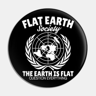 flat earth Pin