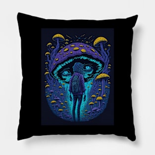 Techno Psy Shirt - Psychedelic Organism - Catsondrugs.com - #psychedelic #psychedelicart #trippy #psytrance #art #psy #trippyart #music #trance #rave #love #psychedelictrance #psyart #digitalart #psytranceworld #trancefamily Pillow