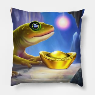 gecko night Pillow