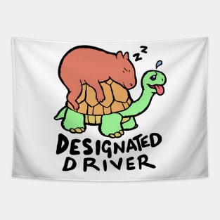 Capybara designated driver. Tapestry