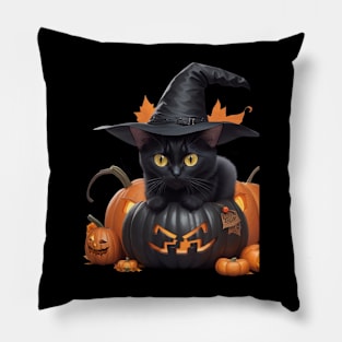 Cat In The Pumpkin Pillow