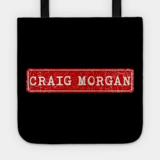 vintage retro plate Craig Morgan Tote