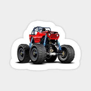 Cartoon monster truck Magnet