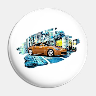 350Z Tokyo Night Print Pin