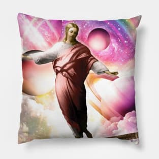 Jesus In Space Pillow