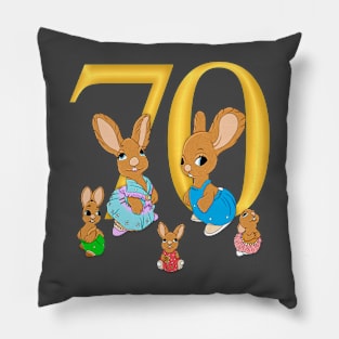 70 Years of Pendelfin Pillow