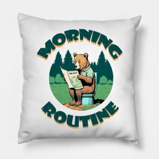 Bear in the woods Pillow