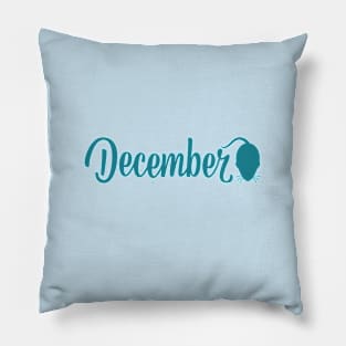 December Pagoda Blue Rat Pillow