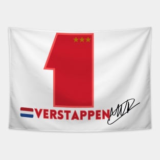 Max Verstappen Number Design Tapestry