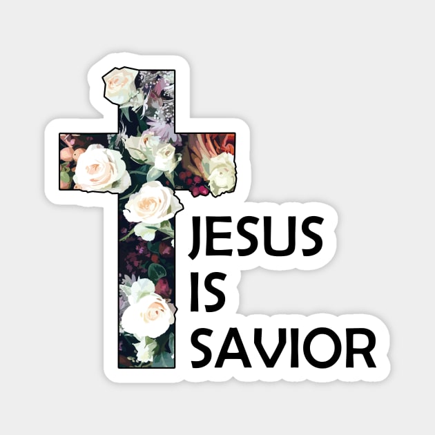 Jesus Is Savior Christian Magnet by Jennifer