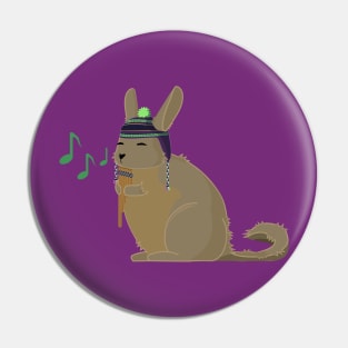 Viscacha music (purple and green, green notes) Pin