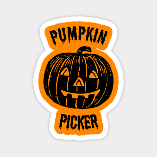 Adorable Pumpkin Picker Kids' Halloween Tee Magnet