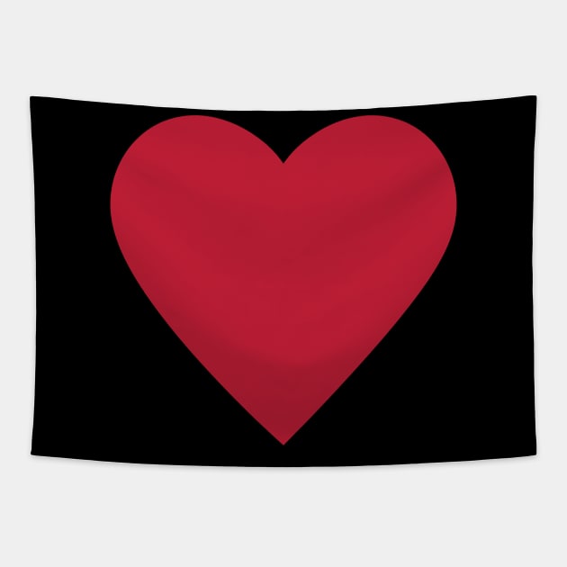 Simple Minimalist Valentine Love Pocket Heart Tapestry by PUFFYP