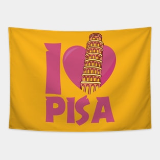 I Love Pisa Tapestry