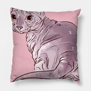 Naked Cat! Pillow