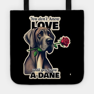 Great Dane Valentine's day Tote