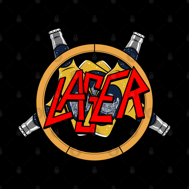 Lager Beer Drinking Heavy Metal Band Gift For Lager Lovers by BoggsNicolas