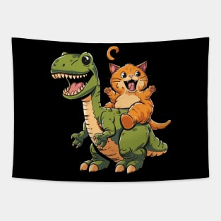 Cat Dinosaur Whiskers Tapestry