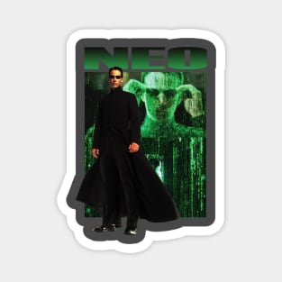 Neo The Matrix Retro Movie Magnet