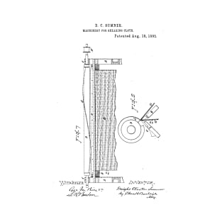 Machinery for shearing cloth Vintage Patent Hand Drawing T-Shirt