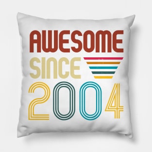 Awesome since 2004 -Retro Age shirt Pillow