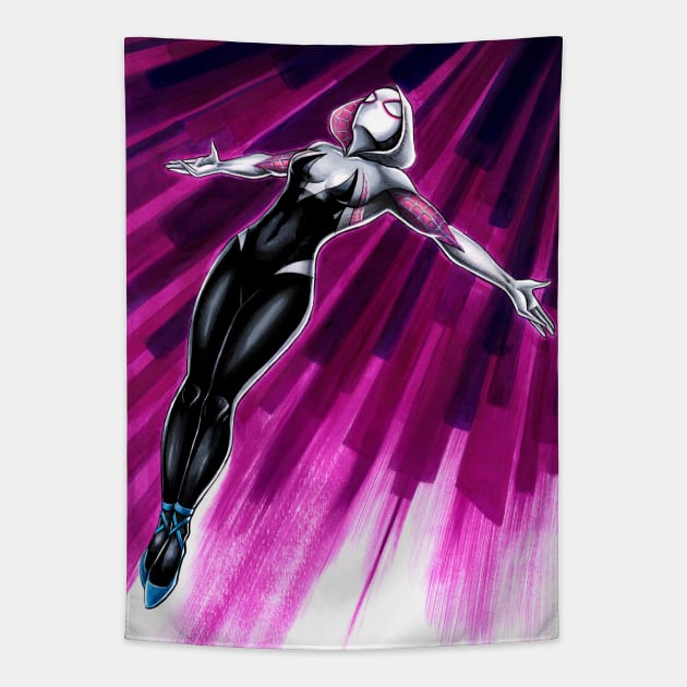 Spider-Gwen - Into the Spider-Verse Tapestry by Jomeeo